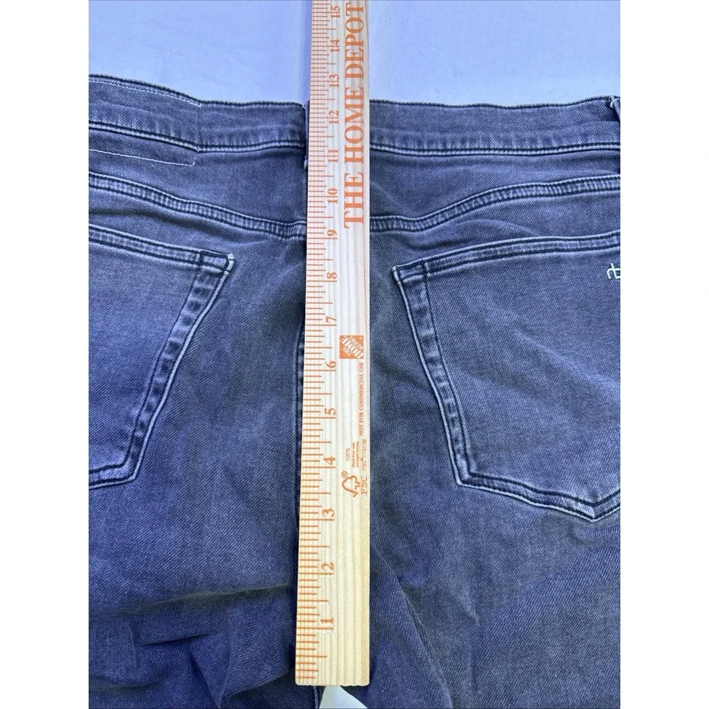 Rag & Bone Jeans Men's 33X32 Black BLACK  Fit 2  Slim Button ZIPPEr